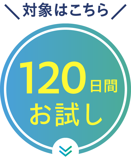 120日間お試し